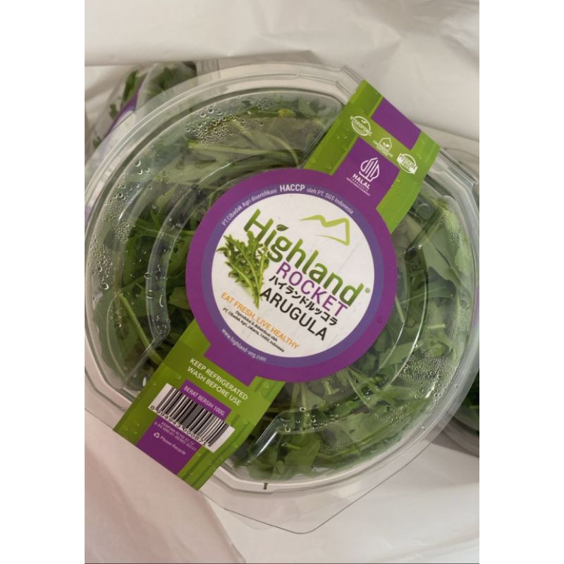 

Highland Rocket Wild Salad / Sayur Arugula / Salad Rocket / 100 gr