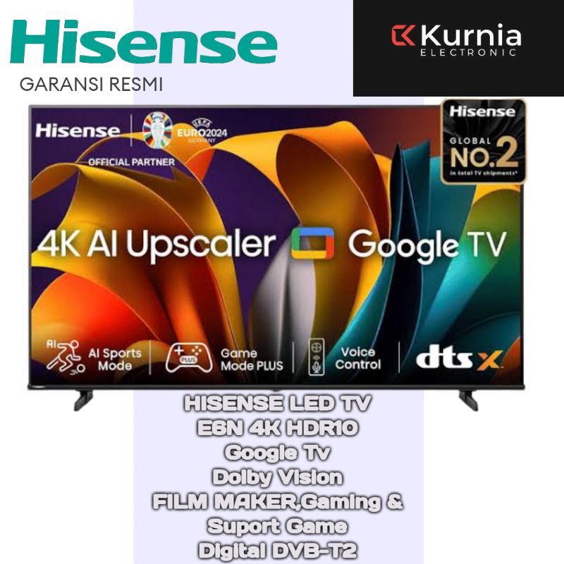 HISENSE 55E6N 4K Google TV  55 Inch