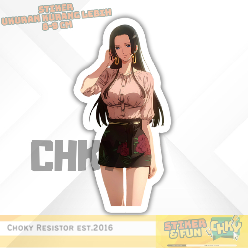 

Stiker Sticker Vinyl Laminasi Glosy BOA HANCOCK ONE PIECE Vol 5