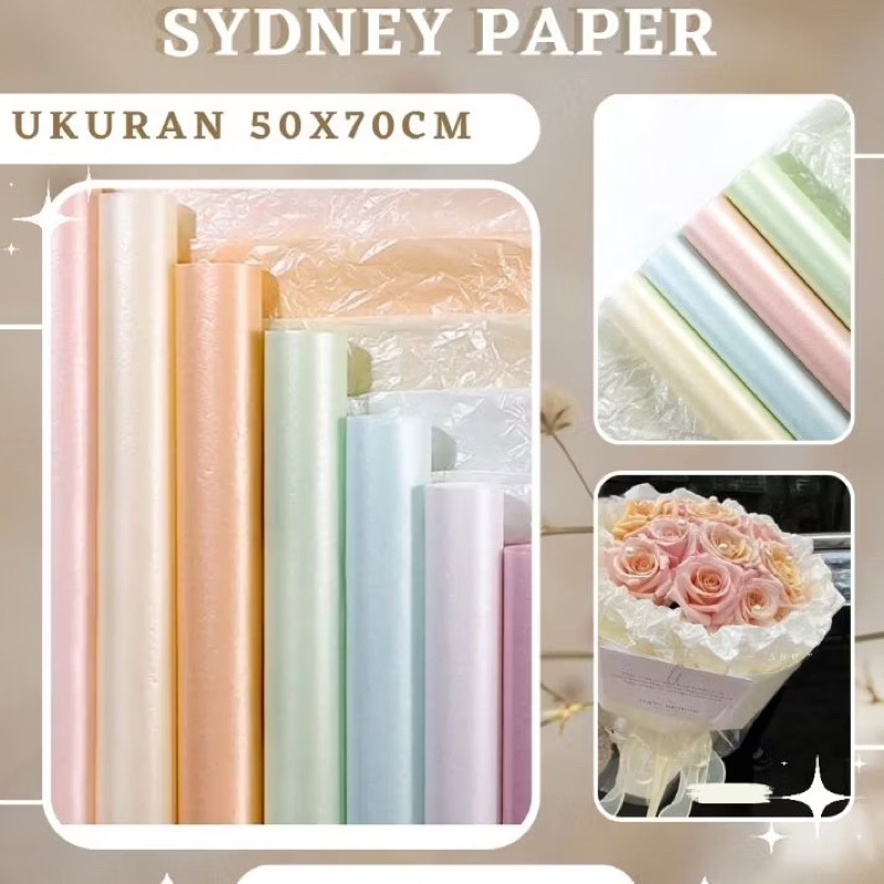 

FLOWER WRAPING SYDNEY PEARL PAPER / CELLOPHANE