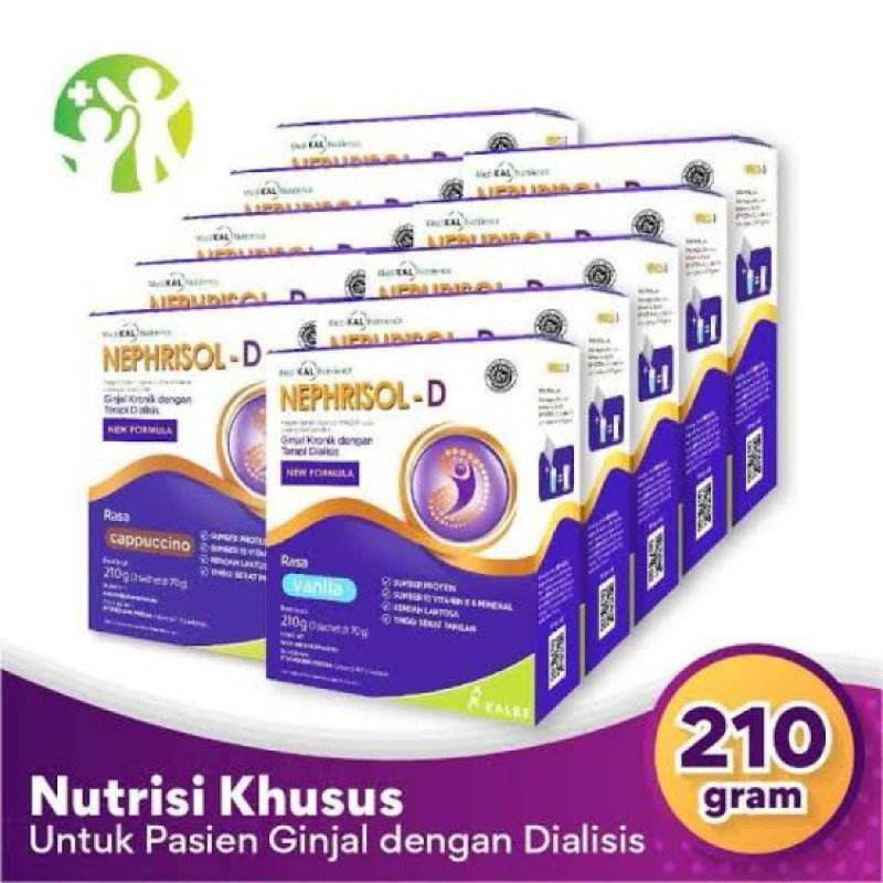 

Neprhisol 201g (3sachet) nutrisi tinggi protein pasien gagal ginjal