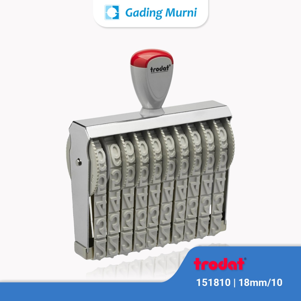 

Stempel Angka Manual 10 Digit 18mm Trodat 151810 - Stempel