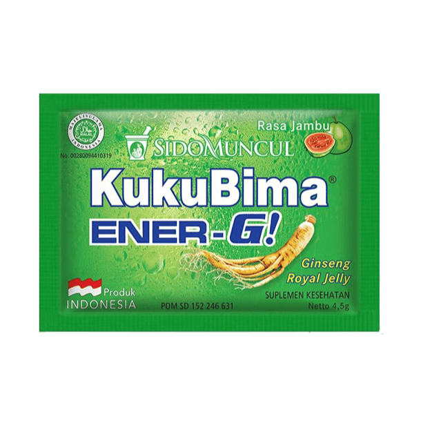 

Kuku Bima Ener-G Rasa Jambu [4,5 Gr] / 1 Sct