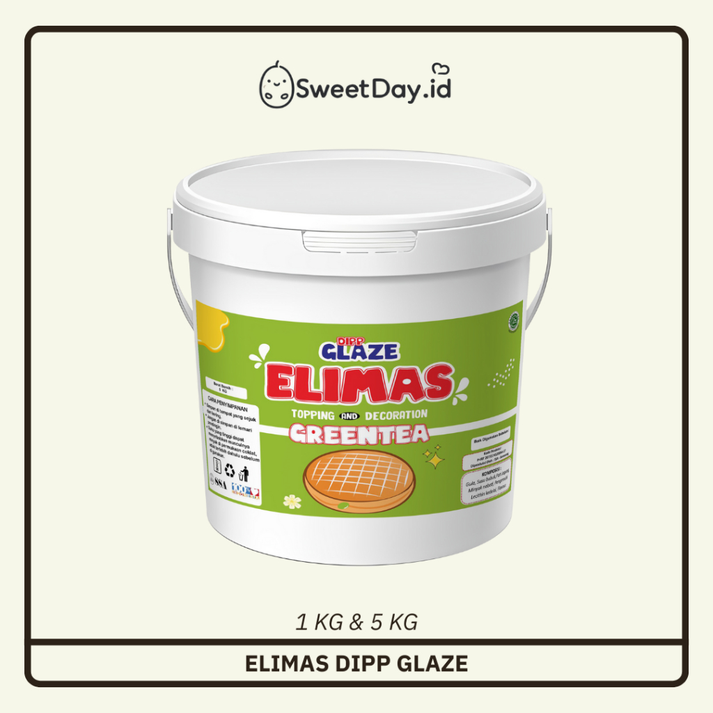 

Glaze Elimas Greentea Kemasan 1 Kg dan 5 Kg