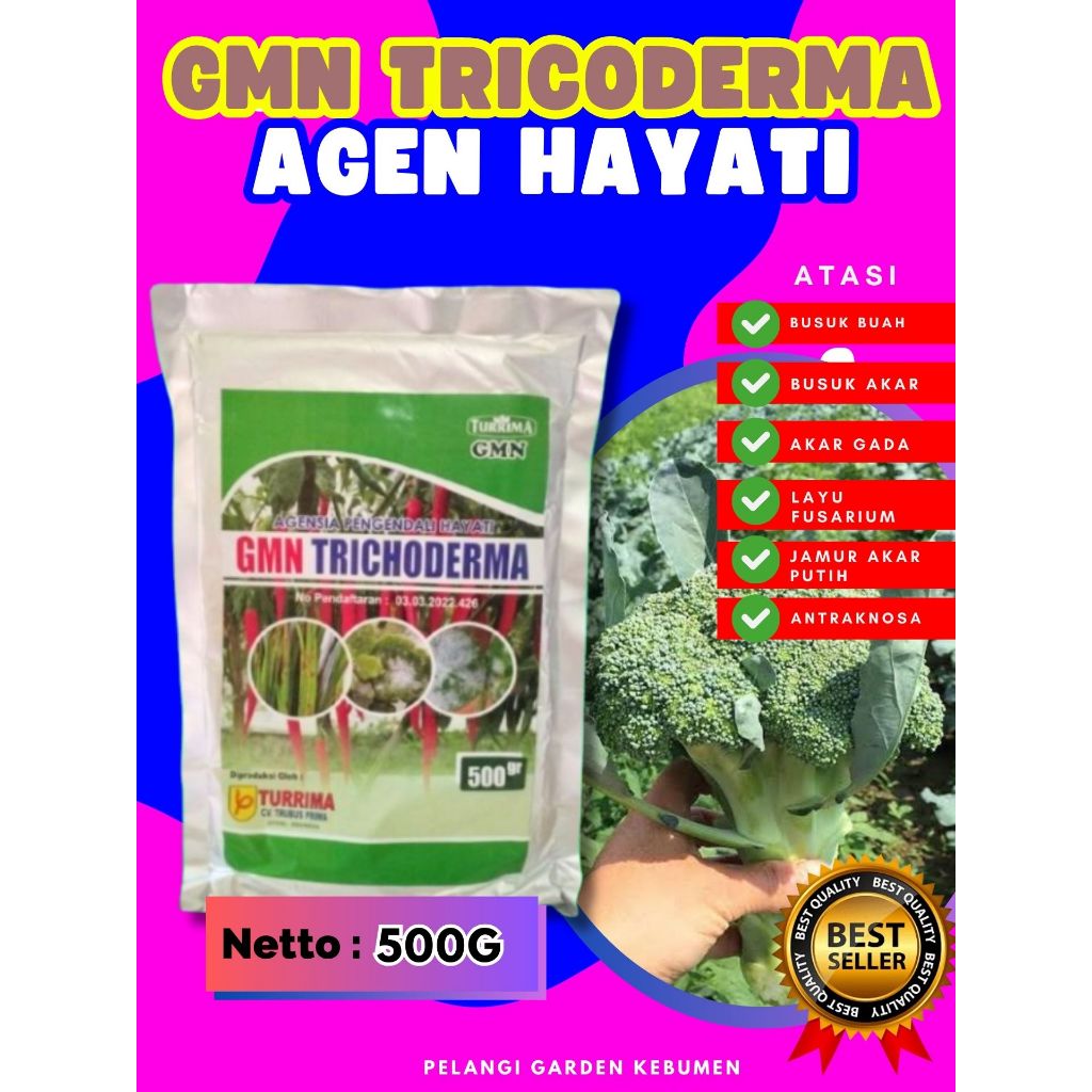BEBAS JAMUR  Tricoderma Murni Isi 500Gram, Tricoderma Organik Isi 500Gram