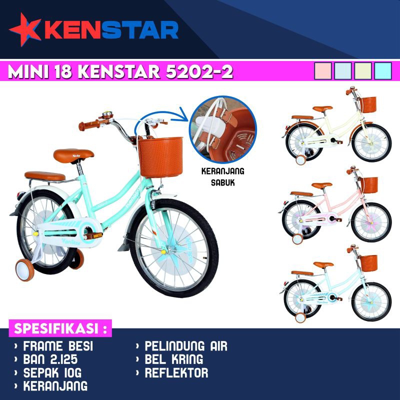 SEPEDA ANAK PEREMPUAN MINI CEWEK 12 / 16 / 18 INCH KENSTAR PARAGON TORA HUNTER NEW ASLI SUDAH BEARIN