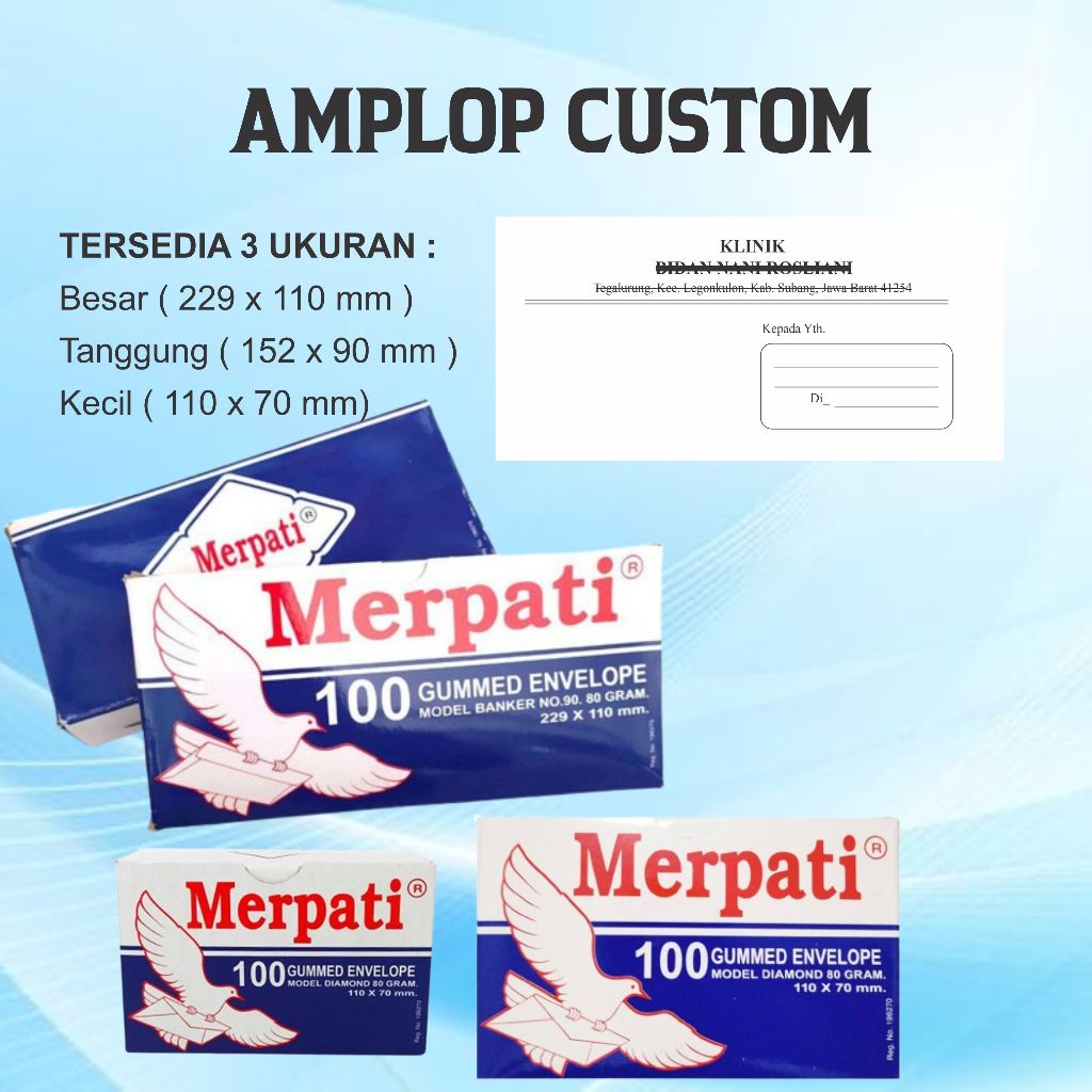 

cetak amplop custom khusus ecer