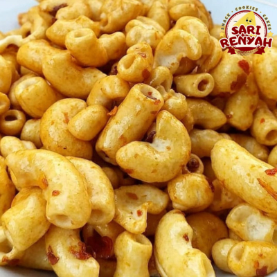 

Makaroni Rujak Pedas 250 Gram / Kerupuk Makaroni Balado - Sari Renyah