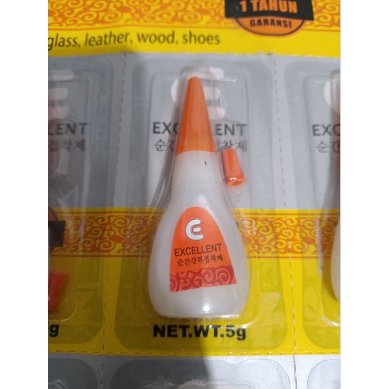 

[1 PCS] LEM TETES SUPER GLUE BOTOL 5g LEM SUPER GLUE RENCENG EXCELLENT/MERK ACAK