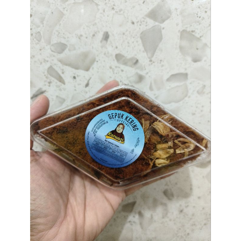 

Gepuk Kering Karwati Kemasan Toples 160 Gram