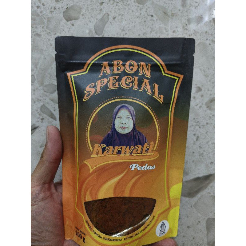 

Abon Ayam Karwati Rasa Pedas Kasan Pouch 100 Gram