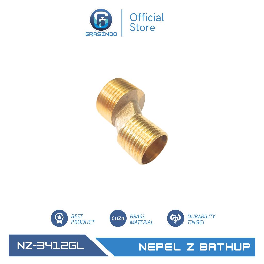 Nepel Kran Panas dingin Kuningan / Nepel Kran Bathup Mixer Kuningan