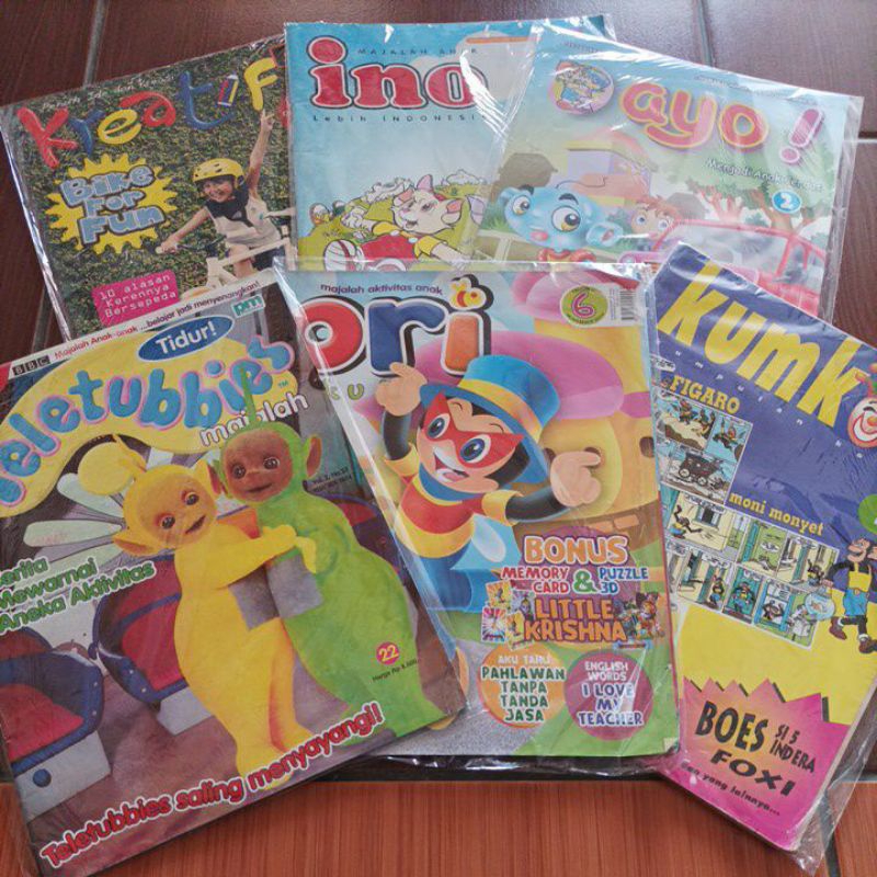 MAJALAH ANAK BANYAK JUDUL TELETUBBIES ORI KREATIF KUMKOM INO DLL