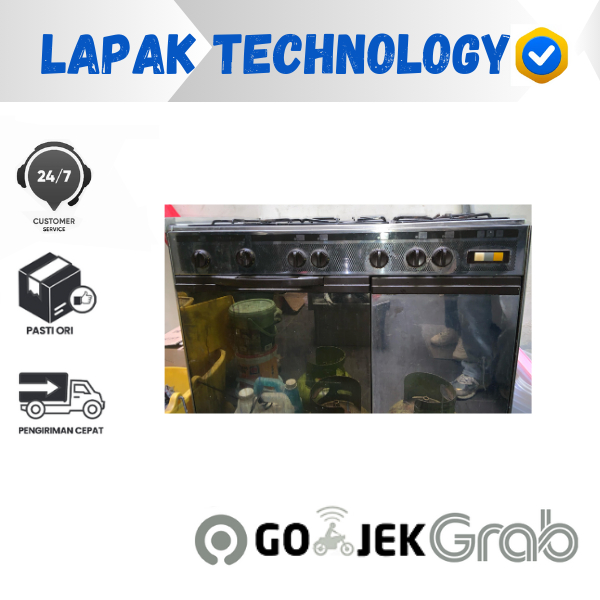 Kompor Gas Italina 5 tungku dan Oven