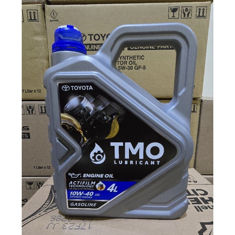 OLI MOBIL TMO 10W-40 KEMASAN DUS ISI 4 ORIGINAL BARCODE