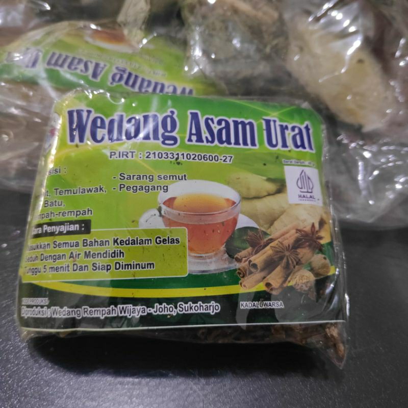 

(1 sachet) Wedang asam urat khas solo free gula batu