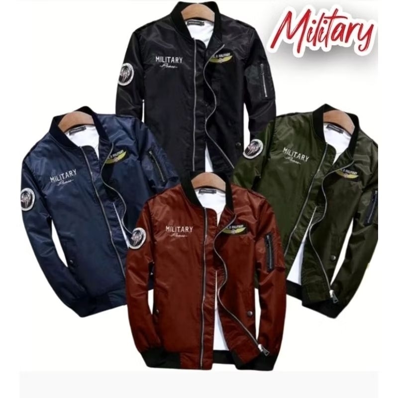 Jaket Pria Bomber Pria Military Jaket Pria Kasual Style Korea Outfit Pria Kekinian