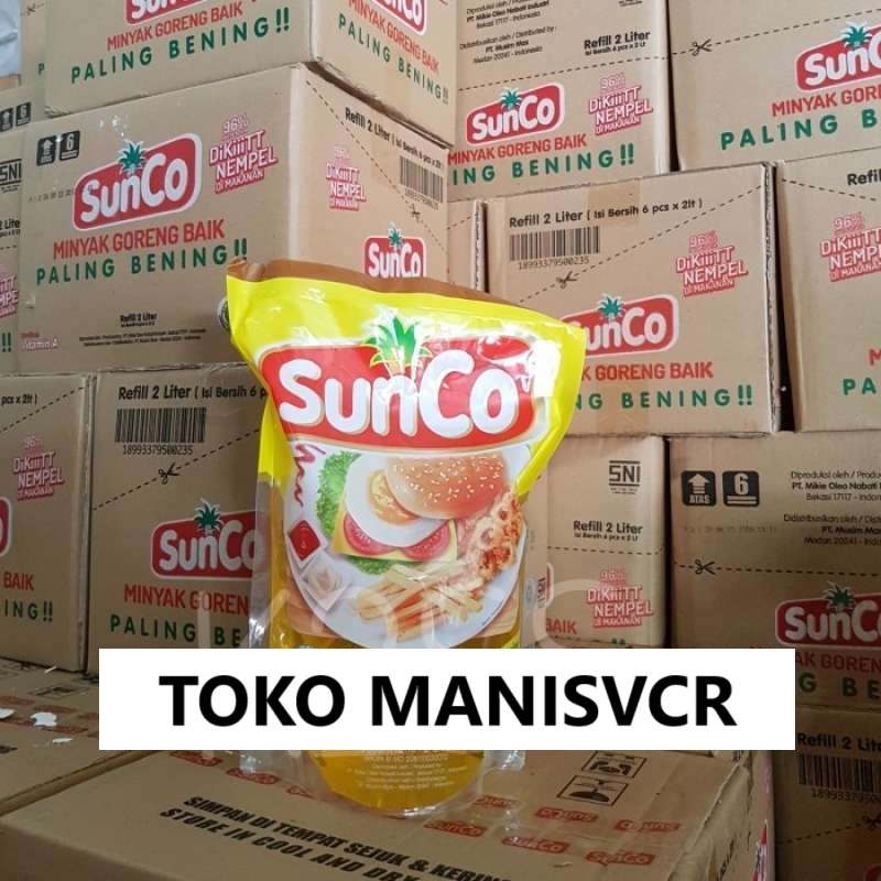 

MANISVCR TOKO Minyak Sunco Kemasan 2liter Kirim 1 karton / Minyak Sunco