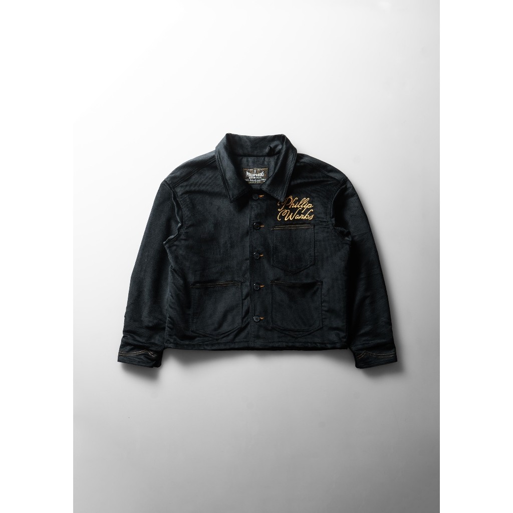 Black Collar Corduroy Phillip Works
