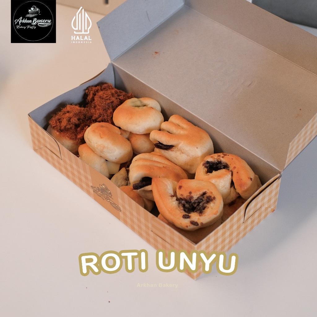

Roti Unyu Mix Varian Rasa Roti Unyil 16 pcs Arkhan Bakery