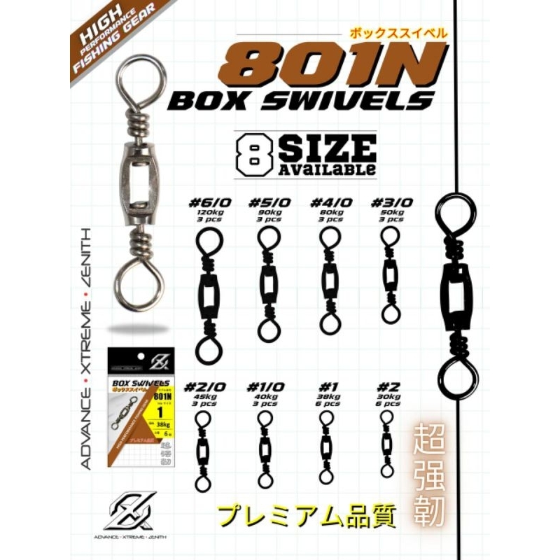 KILI KILI BOX SWIVEL AXZ NICKEL 801N