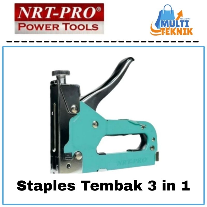 

NRT PRO Staples Tembak Gun Tacker 3in1 Stapler Jok Tembak Hekter 3 Way