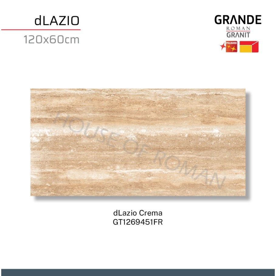 ROMAN GRANIT GRANDE dLazio Crema 120X60 GT1269451FR ROMAN GRANIT