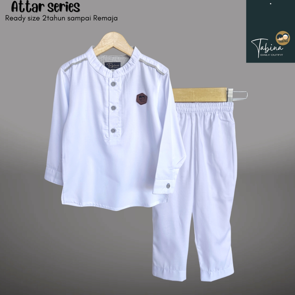 100% Aman Setelan Kurta Koko Putih Anak Laki Laki Set Attar Katun Toyobo Usia 2 Hingga 14 Tahun Max