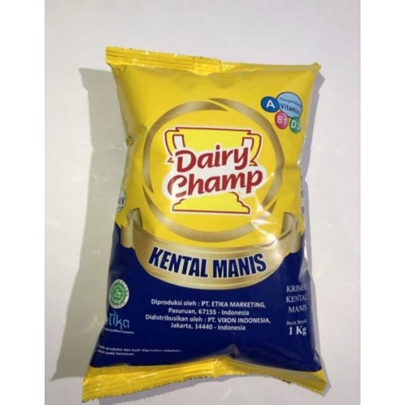 

susu kental manis bantalan dairy champ isi 1kg