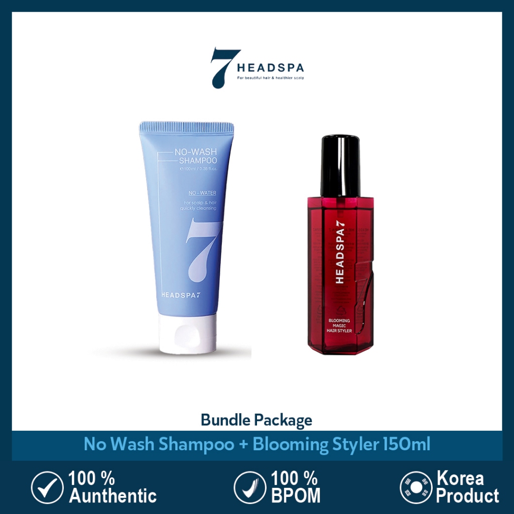 HEADSPA7 Bundle Package - Dry Shampoo Fresh Liquid Type 100ml + Blooming Styler 160 ml