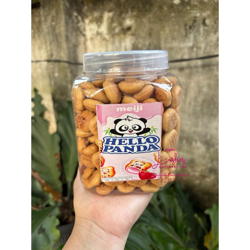 

Hello Panda rasa stawberry Snack Ori toples kemasan 630gr