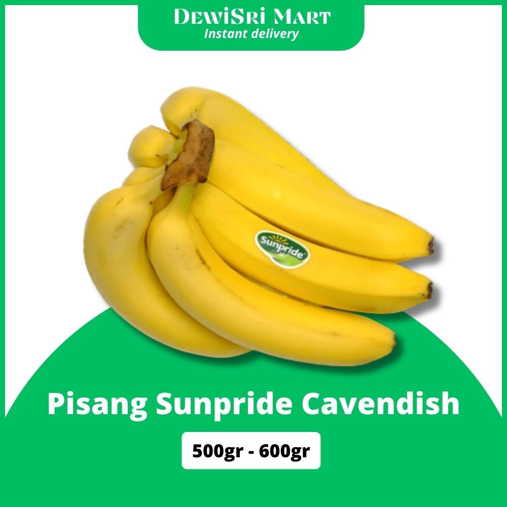 

Pisang Sunpride Cavendish 500-600gr - Dewi Sri Mart