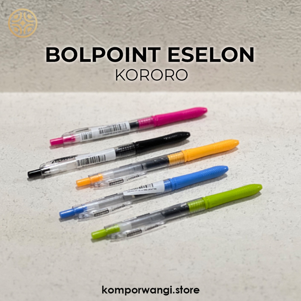 

Bolpoint Pen Pena Zebra Eselon Kororo Tinta Hitam 0.5
