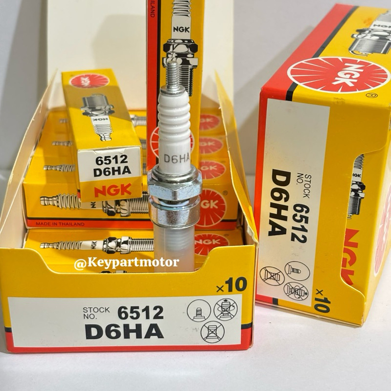 Busi NGK D6 D6HS 10 PCS Motor Honda Astrea C90 S90Z 1kotak(10pcs) Busi NGK D6 D6HS/D6HA Motor Honda 