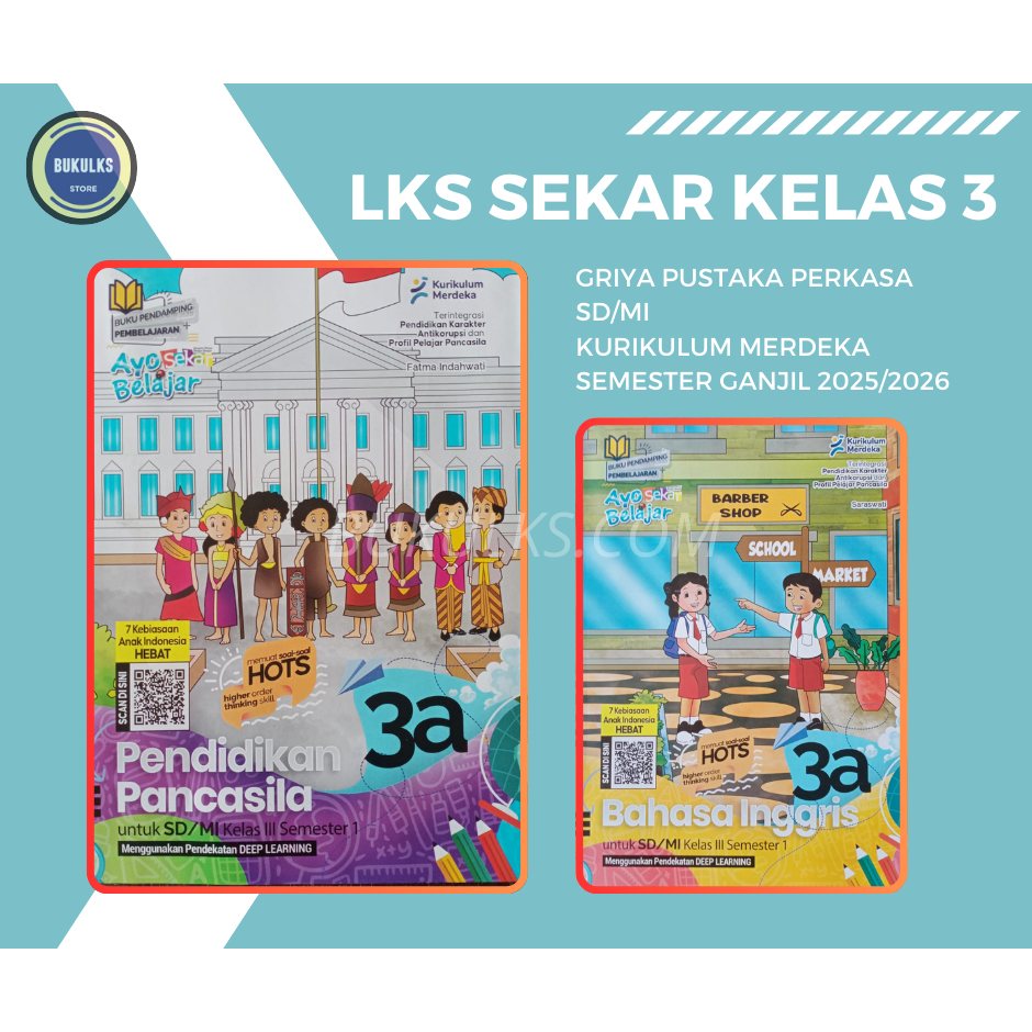 Buku LKS Sekar Griya Pustaka Perkasa (Ex. Graha Pustaka) SD MI Kelas 3 Merdeka Ganjil  2025/2026