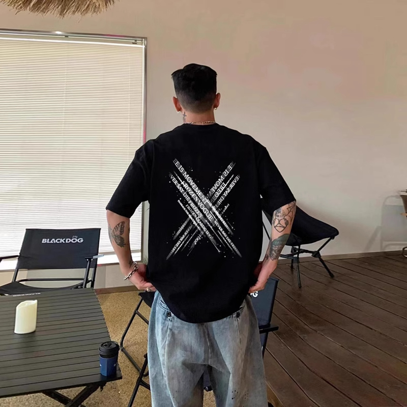 T-shirt serbaguna dengan cetakan grafiti warna-warni gaya Jepang | Kaos Cowok Distro Original100%|Le