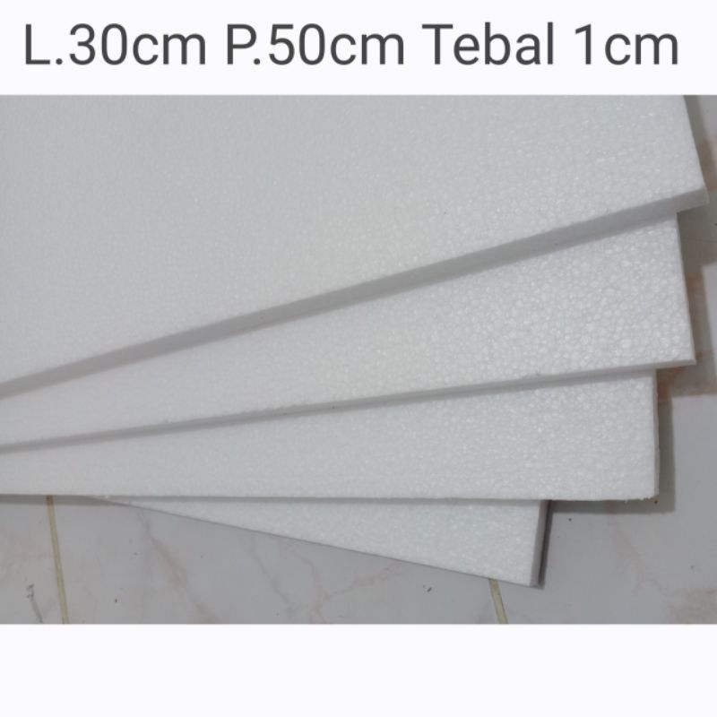 GABUS / Styrofoam Lembaran TEBAL 1CM MURAH