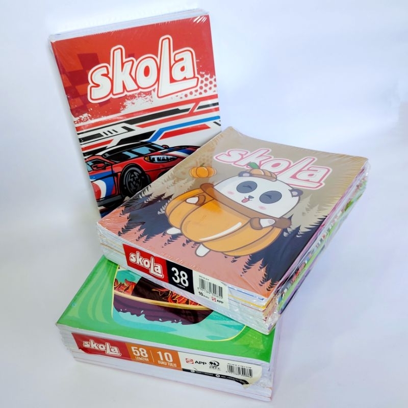 

BUKU TULIS SKOLA 38 DAN 58 ( 1 PAK 10 PCS ) BY SINAR DUNIA SIDU
