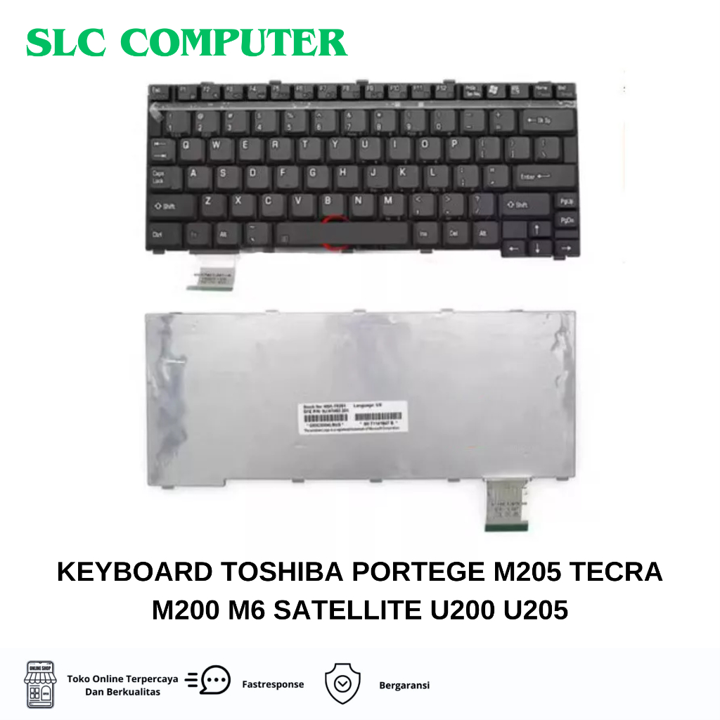 Keyboard Toshiba Portege M205 Tecra M200 M6 Satellite U200 U205