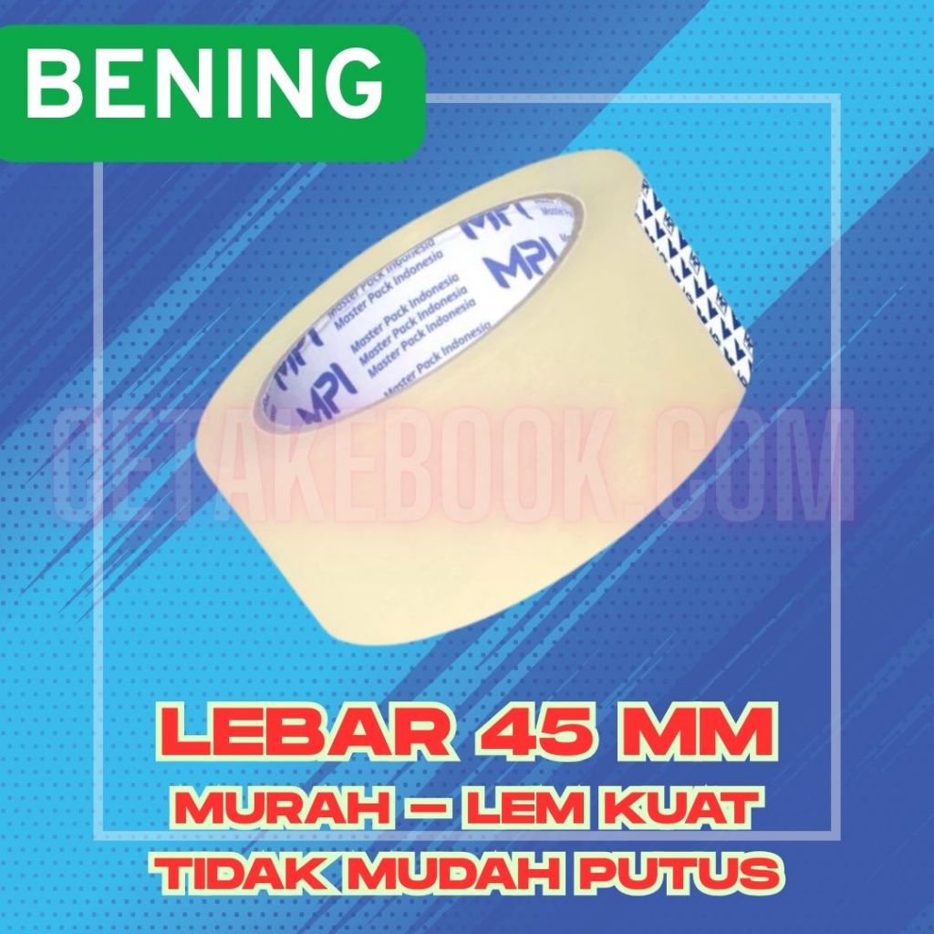 

Murah Lakban Bening Kuat Tebal Promo Sebaguna Packing 100 yard