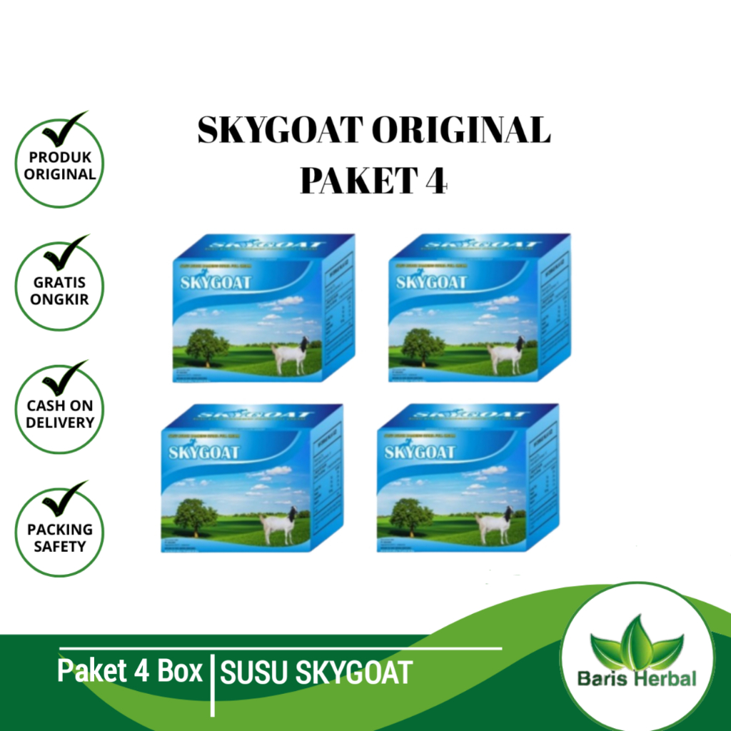 

Paket 4 Skygoat | Susu Kambing Etawa Bubuk | Skygoat Original