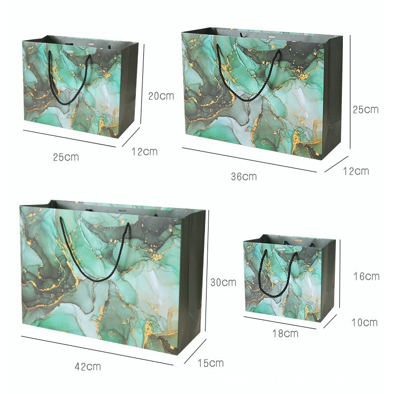 

Paper Bag Marble Marmer Hijau Premium Tas Gift Bag Goodie Gag Sovenir Kado Hadiah