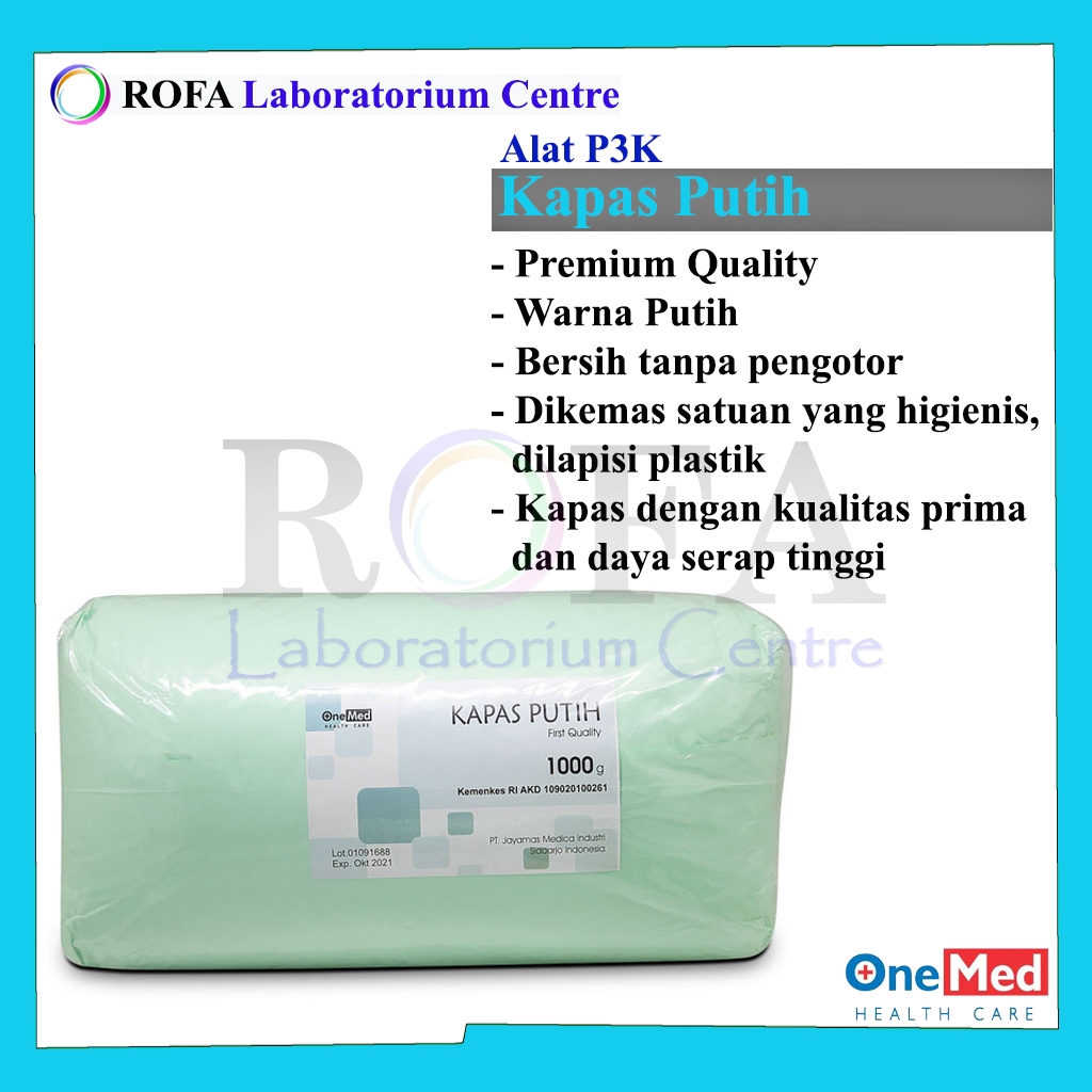 Kapas Putih / Kapas Pembalut Luka / Kapas Kesehatan / Kapas Luka 500 Gram