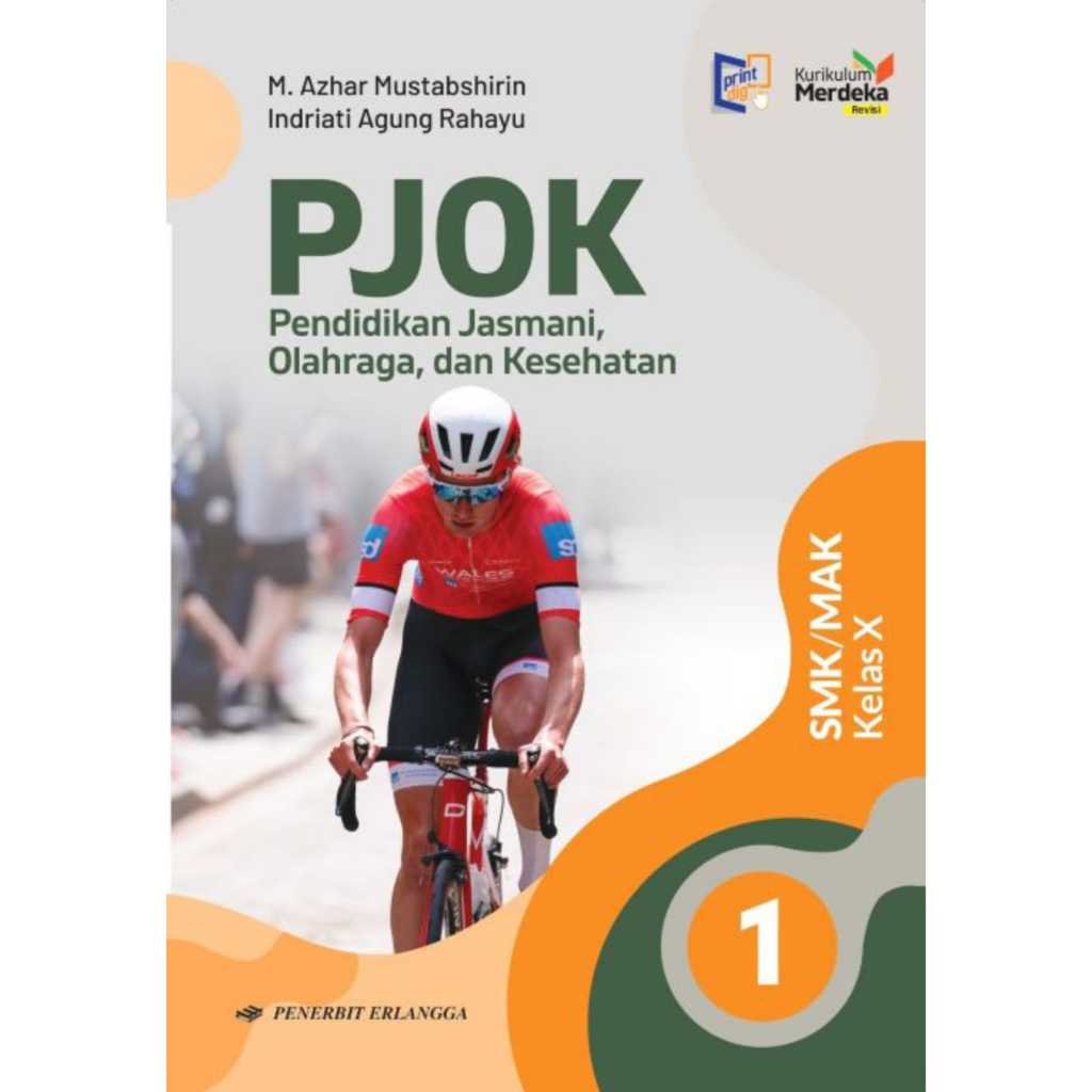 Buku Paket PJOK Kelas 10 SMK Kurikulum Merdeka Penerbit Erlangga