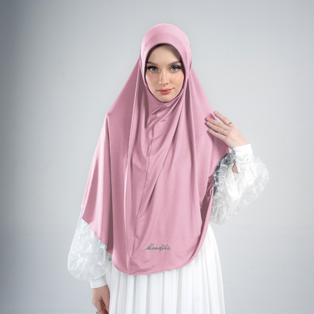 MANDJHA Bergo Celia Blush Pink By IVAN GUNAWAN - Daily Hijab Bergo ORIGINAL MANDJHA