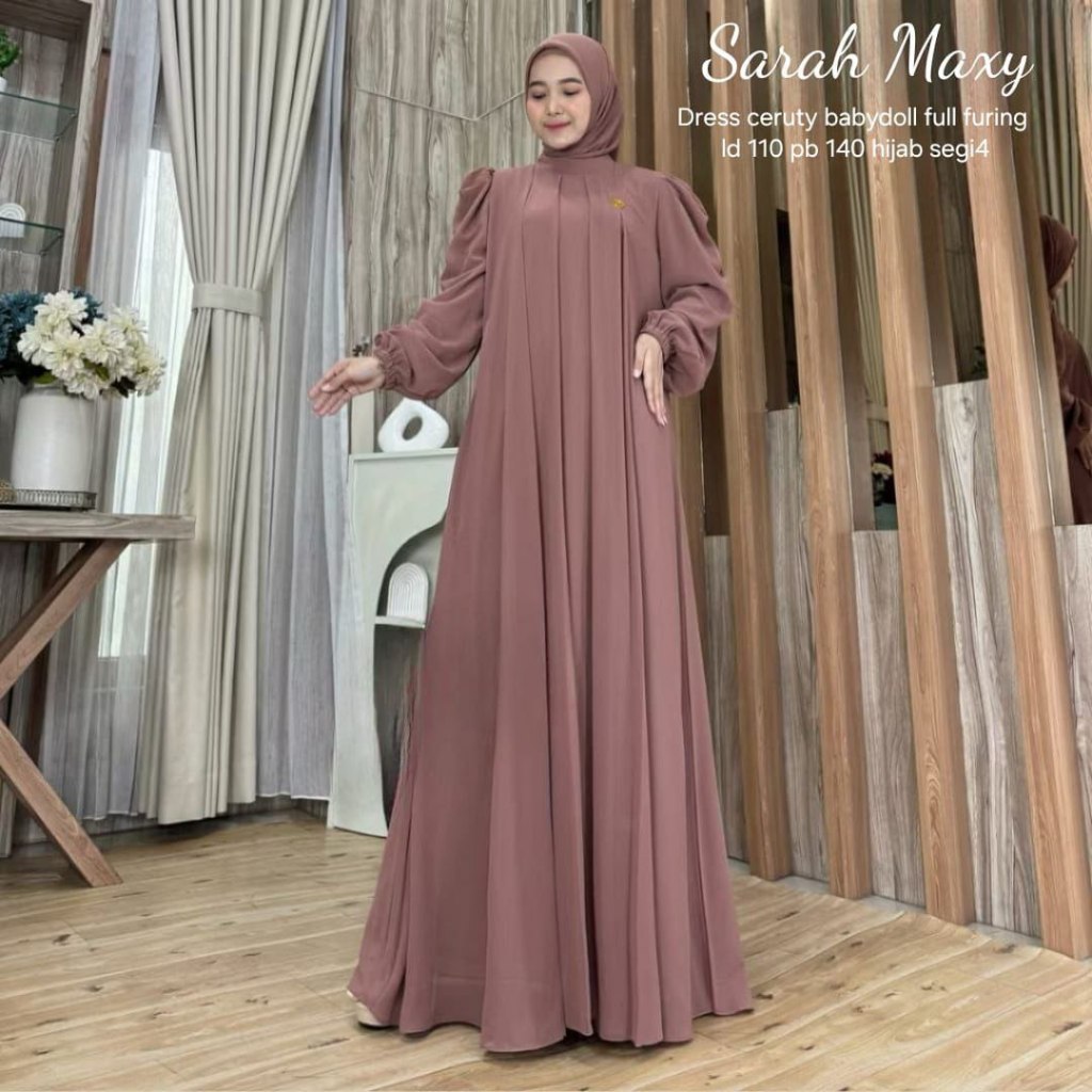 SARAH MAXY GAMIS MUSLIMAH KEKINIAN LABEL MADANI