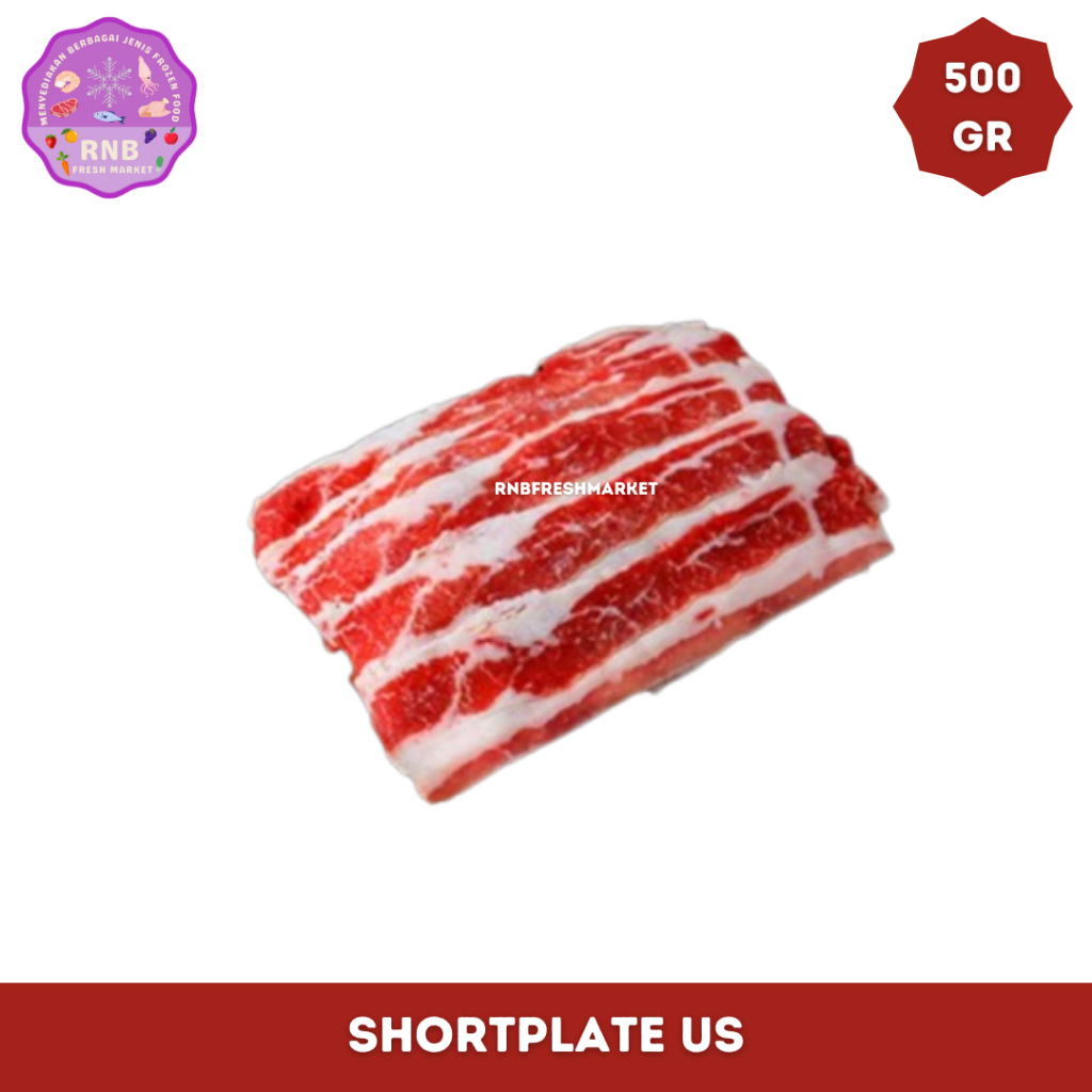 

Shortplate Us Slice Netto 500 Gram