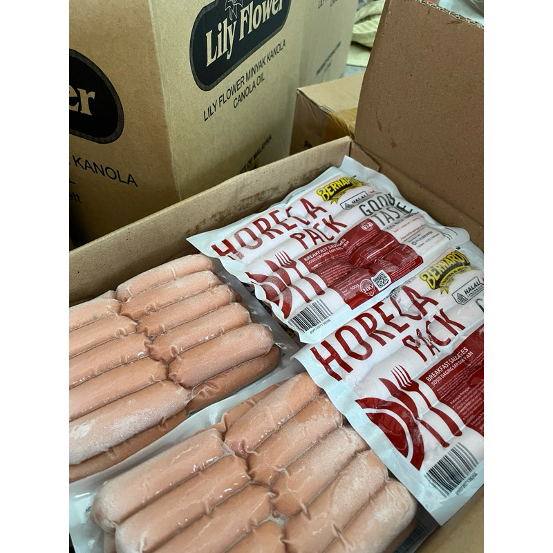 

Sosis beef bernardi VP horeca pack 500gr