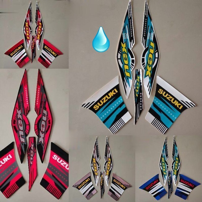 Striping stiker Suzuki Nex 2012 2013 stiker standar motor Suzuki