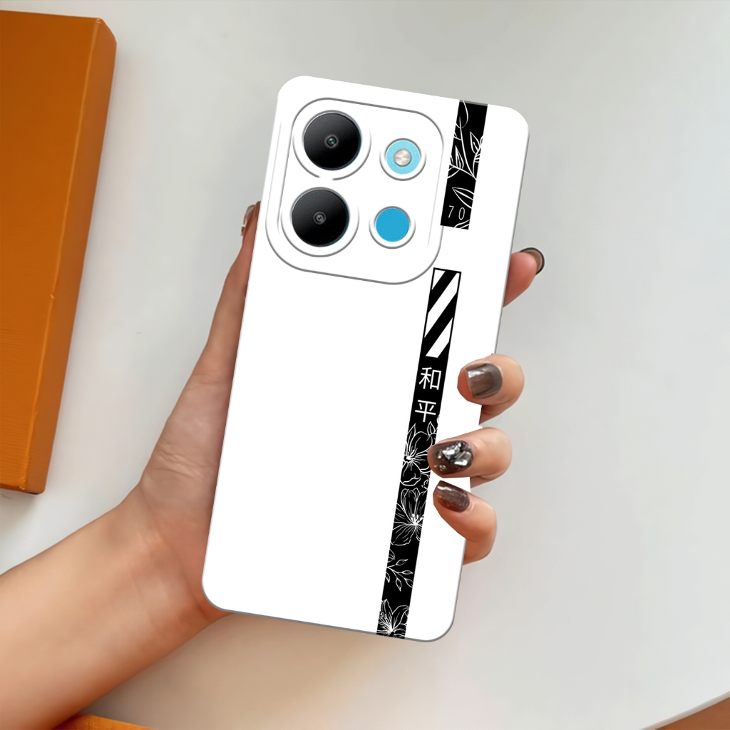 Case Infinix Smart 7 - [Mottif Estetik] Terbaru Softcase Procamera Anti Sobek - Casing Silikon Lentu